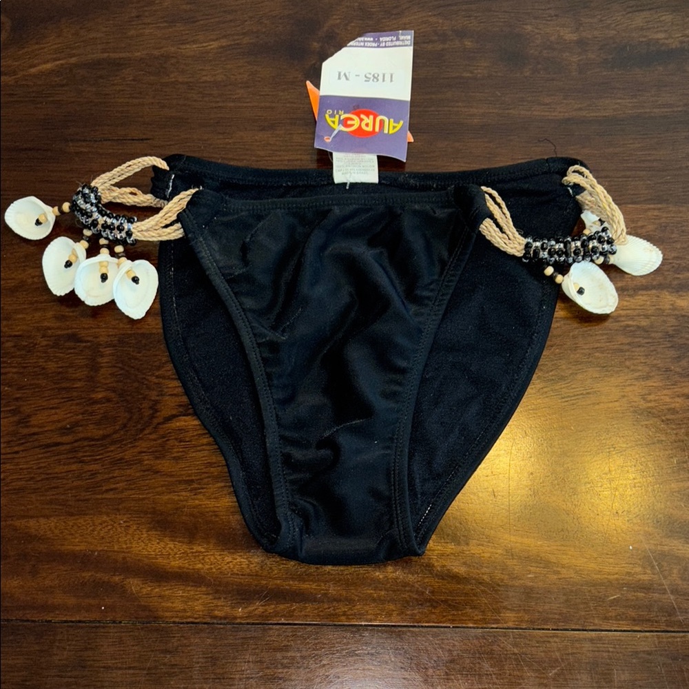 AUREA Rio bathing suit bottom with beads and shells. New size M